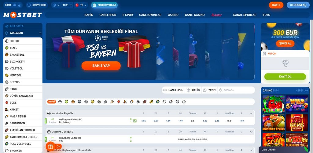 Stránka kasina Mostbet – výhody platformy